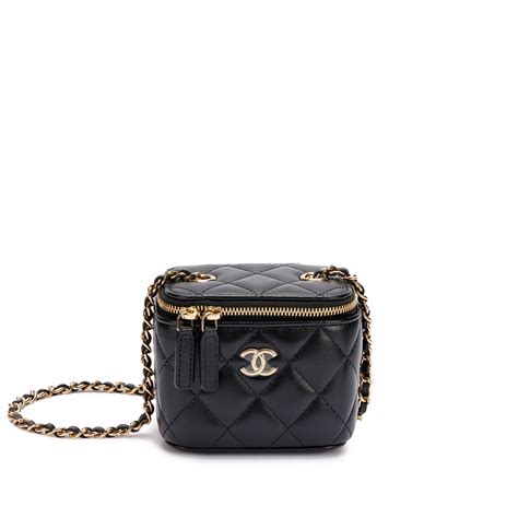 chanel mini vanity bag price|chanel small bag with chain.